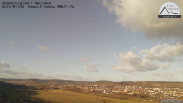 Imagen de vista previa de la cámara web Pfaffenhausen - Hammelburg and the Saale Valley